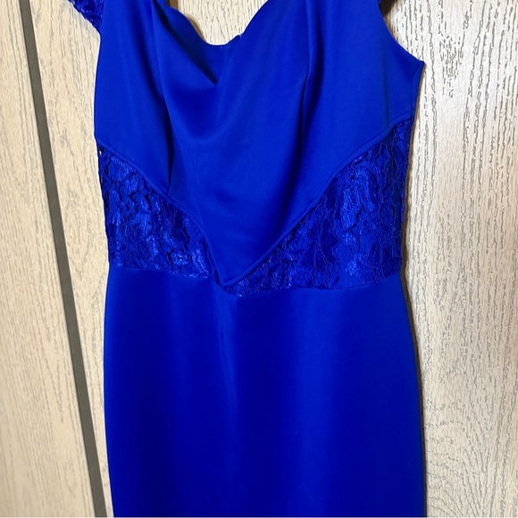 Alexa B Nites Blue Formal Floor Length Gown 12 - Picture 4 of 13